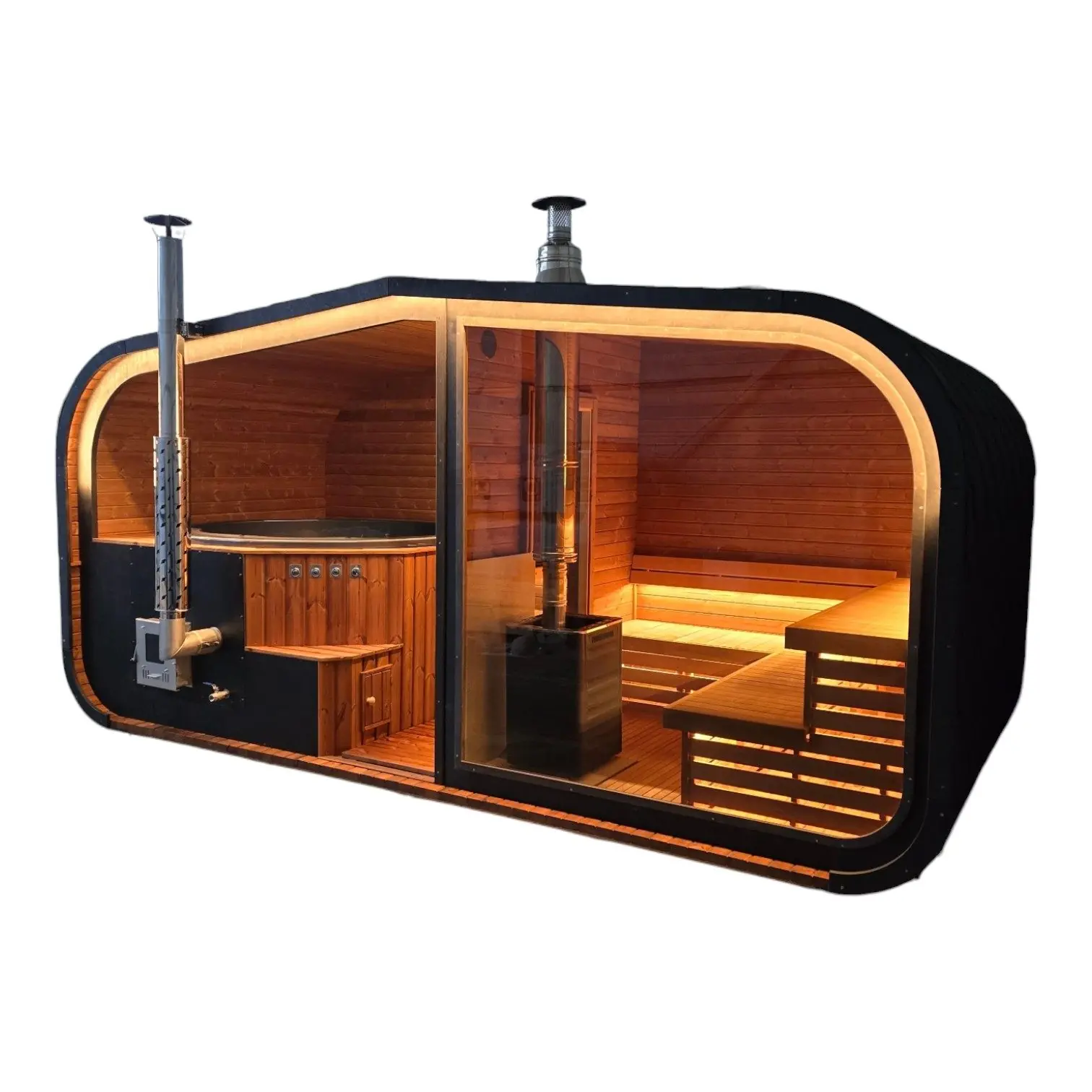 Wild Tubs 2-in-1-outdoor-sauna · 1